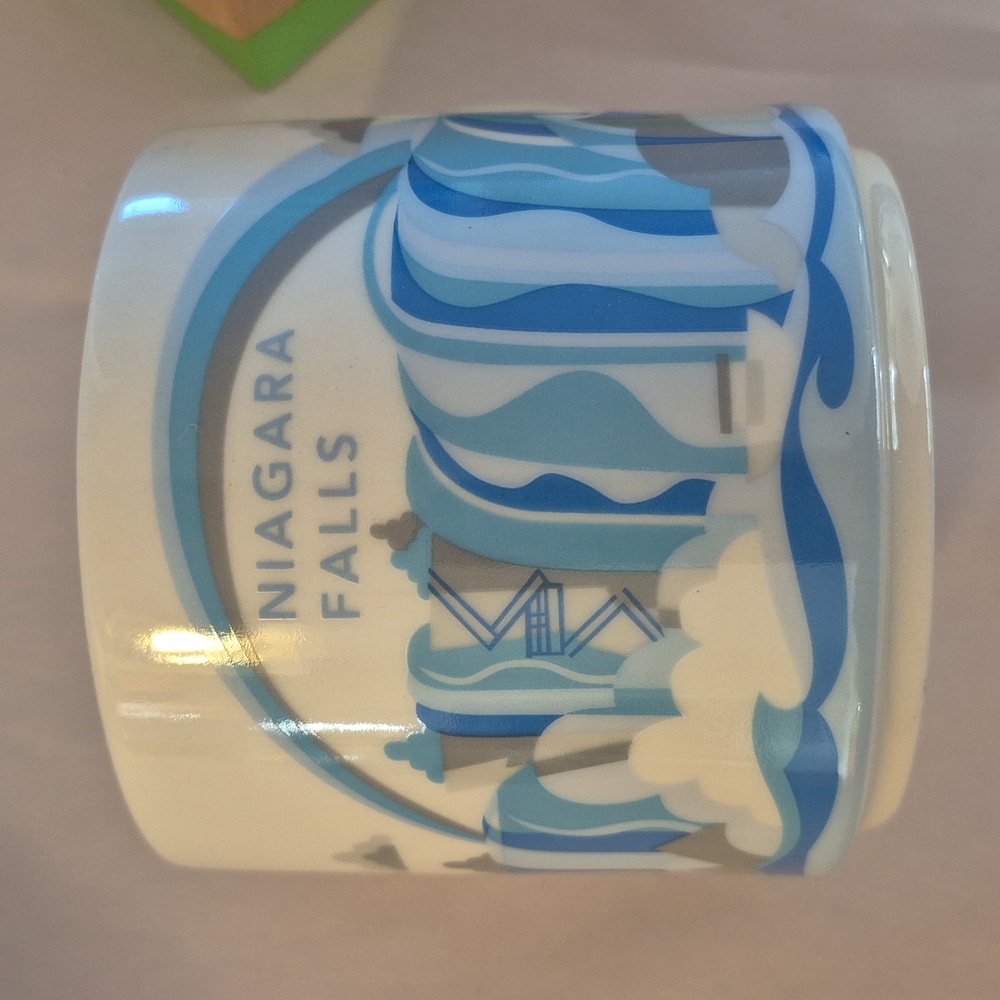 Starbucks You Are Here Niagara Falls Mug - Blue and White